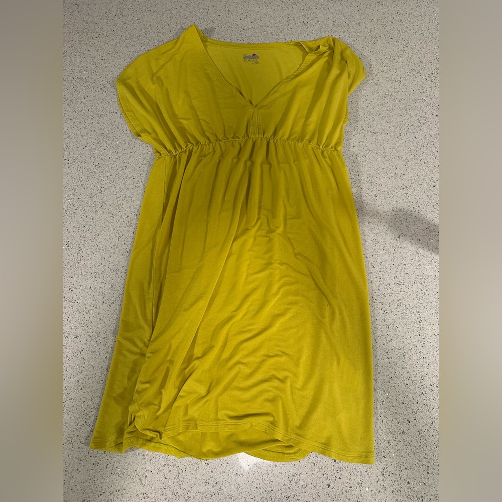 Kavu Vibrant Yellow Green Dress XS X-Small